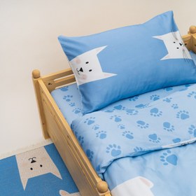 Resim Paws and Claws Çift Taraflı Pamuk Saten Çok Renkli Çocuk Nevresim Seti 140x200cm 