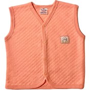 Resim SHOP FOR ALL Pudra Pembe Kapitone Çıtçıtlı Pamuk Bebek Yelek 