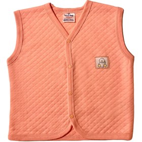 Resim SHOP FOR ALL Pudra Pembe Kapitone Çıtçıtlı Pamuk Bebek Yelek 