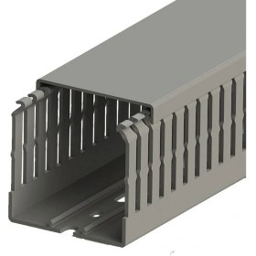 Resim Mutlusan 60X60 Kablo Kanalı (Delikli)(Gri)(2 Metre) 