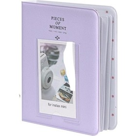 Resim Geeroyoo 3 İçin Mor Renkli 64 Sayfalı Fotoğraf Albümü - Mini Fotoğraf Saklama Ve Saklama Çantası 