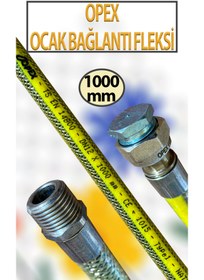 Resim opex Doğalgaz, Ocak Bağlantı Fleksi 1000 Mm (1 Metre) Uzunluğunda Naturel 1/2 Lik 