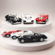 Resim Vintage Alaşım Klasik Araba Modeli Araç Gösterge Paneli Süsü - Otomobil Tutkunları İçin Mükemmel Metal Dekor, Koleksiyonluk Hediye 