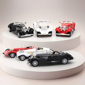 Resim 1:28 Araç Gösterge Paneli Süsü - Vintage Alaşım Klasik Araba Modeli, Otomobil Tutkunları İçin Mükemmel Metal Dekoratif Hediye 