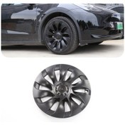 Resim Tesla Model Y Edge Jant Kapağı Seti 20 İnç, Mat Siyah Renk 