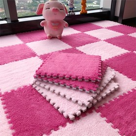 Resim 20 Adet, Kare Puzzle Mat Oturma Odası ve Kanepeler İçin Tam Kaplama Birleştirilebilen Zemin Karoları, 11.8x11. 8 Çarşaf Kenarlığa Uygun Yatak Yanı Şemsiyesi Instagram Tarz Ev Döșeme, Șık Tabanlı Modern Tufted Desen, EVA Malzemeden Üretilmiş Minderli Modüler Fayanslar 