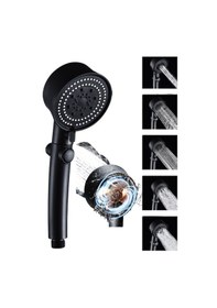 Resim Duş Başlığı Pervaneli Serinletici Tasarım 5 Modlu 5358 