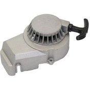 Resim Gümüş Evrensel 2 Zamanlı 49cc Mini Off-road Motosiklet Alüminyum El Çekme Marş Motoru 