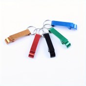 Resim 1pc Alüminyum Şişe Açacağı Anahtarlık, Çok Fonksiyonlu Metal İçecek Açacağı, Dayanıklı Bar Aksesuarı, Doğum Günü, Düğün, Parti Hediyeleri, Noel, Cadılar Bayramı, Paskalya, Hanuka, Şükran Günü için Anahtarlık ile 