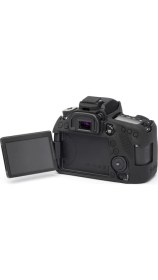 Resim EasyCover Canon 80D Silikon Kılıf ECC80DB (Siyah) 