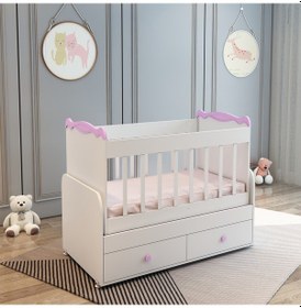 Resim Patiko BBY 850 Beşik Pembe 60 x 120 CM Pembe 