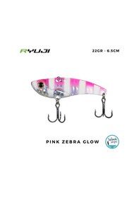 Resim Ryuji Mirror Vıb Vibrasyon Jig 6.5cm 22gr Pink Zebra Glow 