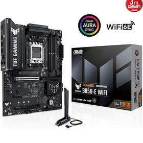 Resim Asus Tuf Gamıng B850-e Wıfı, 4xddr5, 3x M.2, Hdmı, Dp, Type-c, Wi-fi 6e, Bluetooth V5.3, Am5 Soket Gamıng Anakart 