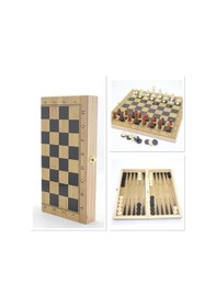 Resim Ahşap Satranç Ve Tavla Seti Alk4241 