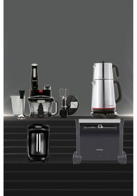 Resim Homend Premium Serisi Elektrikli Çeyiz Seti + Kahve Makinesi + Tost Makinesi + Blender Set + Çay Makinesi 