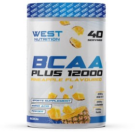 Resim West BCAA Plus 12000 Glutamin Taurin 600g Ananas Aromalı Kompleks Amino Asit 