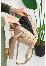 Resim Just Polo Kadın Günlük Kullanıma Uygun Su Geçirmez Çok Bölmeli Sırt Çantası Shopper Kum 