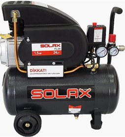 Resim Solax FL24 1.5 Hp 8 Bar 24 LT Yağlı Hava Kompresörü 