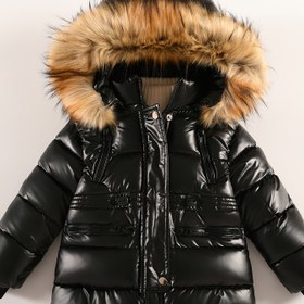 Resim Kız Çocuk Kışlık Mont - Kalınlaştırılmış Sıcak Tutacak Yüksek Yaka Fermuarlı Ceket, İspanyol Paça, Düz Renk Günlük Dış Giyim Sonbahar/Kış, Polyester Astarlı, Normal Kesim, Uzun Kollu, Kemerli Değil, Soğuk Hava İçin Mükemmel, Kız Çocuk Kışlık Mont, Sonbahar Kışlık Giyim, kız çocuk mont kaban, kız çocuk mont 