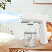 Resim Beyaz Sterilizasyon Püskürtücü Nano Buhar Şarj Edilebilir 300ML El Tipi Koruyucu Elektrikli Ultra Düşük Hacimli Püskürtücü Mavi Işık Atomizeri İle Açık Hava, Kapalı Alan, Ev, Ofis, Okul veya Bahçe İçin 