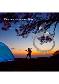 Resim Ximistore9 75cm Çelik Tahta Kesici, Outdoor Kamp Doğa Aktivitesi İçin Taşınabilir Zincirli Görgü 