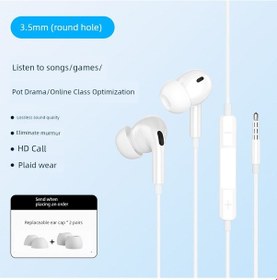 Resim Mikrofonlu Kablolu Kulak İçi Kulaklık - Yuvarlak Giriş - Kulak İçi - Çip Kod Çözmeli Um25093-12 Yurt Dışından Hp 1125 Kulaklık 