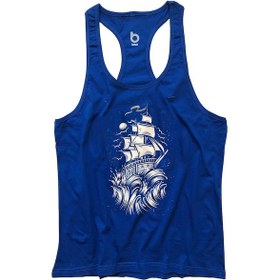 Resim Bluu Wave Fitness Gym Tank Top Sporcu Atleti (532942467) 