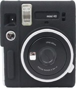 Resim Sones Fujifilm Instax Mini 40 Uyumlu Yumuşak Silikon Koruyucu Kılıf Siyah 