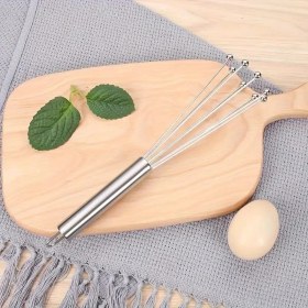 Resim Esmo Home Yeni Nesil Ayarlanabilir Paslanmaz Çelik Metal Boncuk Top Uçlu Yumurta Çırpıcı Sos Karıştırıcı 