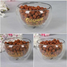 Resim Perotti Tekli Çift Cidarlı Cam Kase Double Bowl 300ml 13796 