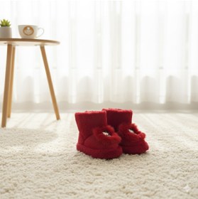 Resim Valenta Sevimli Sıcacık Labubu Figür Çocuk Bebek Panduf Ev botu Patik 