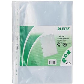 Resim Leitz Poşet Dosya 100 LÜ A4 Şeffaf Buzlu 4796 