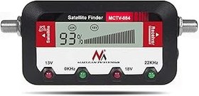 Resim Maclean MCTV-884 uydu bulucu, ses sinyali, ölçüm cihazı, uydu bulucu, ses sinyali, LCD ekran, FullHD HDTV, 4K, 25 cm, F bağlantı kablosu 