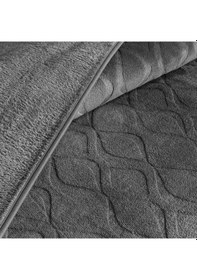 Resim Taç Tessra Embos Battaniye Antrasıt Çk Beyaz 