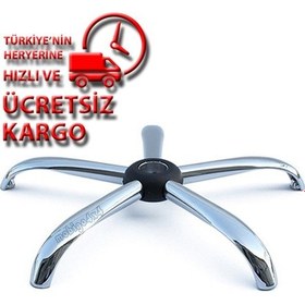 Resim Poligonofis Mobigo4X4 Ofis Koltuğu Metal Ayak Büro Koltuğu Krom Metal Ayak Metal Ayak 