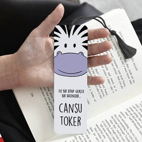 Resim Çocuğa Hediye Mesaj ve İsimli Kitap Ayracı 