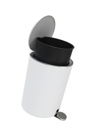Resim Primanova Lenox 5 Lt Pedallı Çöp Kovası - Beyaz 