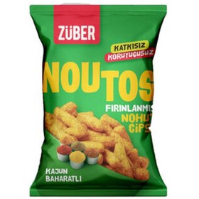 Resim Züber noutos fırınlanmış nohut cips kajun 