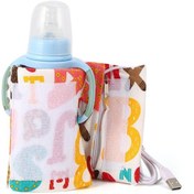 Resim Usb Biberon Isıtıcı Taşınabilir Seyahat Süt Isıtıcı Bebek Biberon Isıtmalı Kapak Yalıtım Termostatı Gıda Isıtıcı 