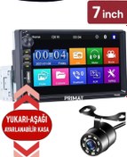 Resim Sunask 8800 Oto Dauble Teyp 7 Inc Park Kamerası Hediye 4x55w Mp5 Bluetooth Usb Sd Aux 