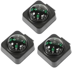 Resim Gatuida 3 Adet Araç Pusula yerleşik pusula çizgi montajlı navigasyon pusulası araba pusula topu tekneler için deniz pusulası pusula otomatik küçük plastik pusula yön pusulası Akrilik 