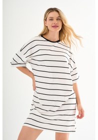 Resim Alexandergardı Bisiklet Yaka Oversize Tunik Beyaz 