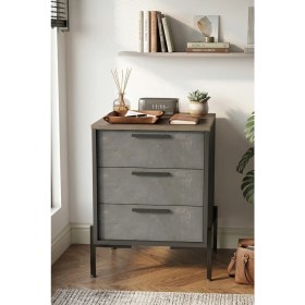 Resim Yurudesign Vista C Ofis Keson Metal Ayaklı Kahve-Beton-Antrasit Vs3-Cga 