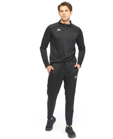 Resim Raru Yarım Fermuarlı Eşofman Takımı Malens Siyah 