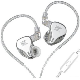 Resim Jeemson Kz Dq6 Gümüş 3 Birim Dinamik Kulaklık Mikrofonlu, Yüksek Kaliteli Ses, Ergonomik Tasarım, Çıkarılabilir Kablolu DQ6 