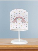 Resim Mekta Home Bebek Ve Çocuk Odası Yıldızlı Ve Seksek Desenli Abajur 