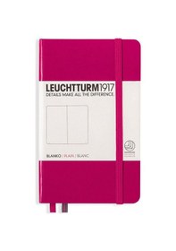 Resim Leuchtturm1917 Not Defteri Cep Boy A6 , Sert Kapak, 187 Numaralandırılmış Sayfa, Düz, Vişne Pembe 