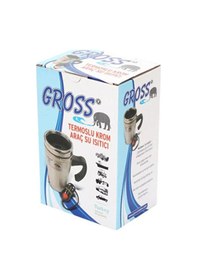 Resim Ahmet Otomotiv Gross 12V 500 ML Araç İçi Termos Kettle Su Isıtıcı 