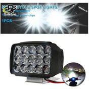 Resim Novahub 15led 45w Kare Far Motosiklet Ön Yardımcı Işık Sis Lambası Motosiklet Aksesuarları Evrensel 12v 1 Piece 