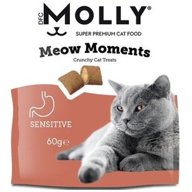 Resim Molly Meow Moments Hassas Kediler İçin Kedi Ödül Maması Sensitive 60 Gr 